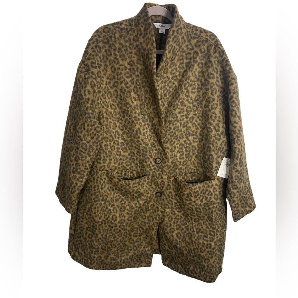 NEW Old Navy Cheetah Print Coat